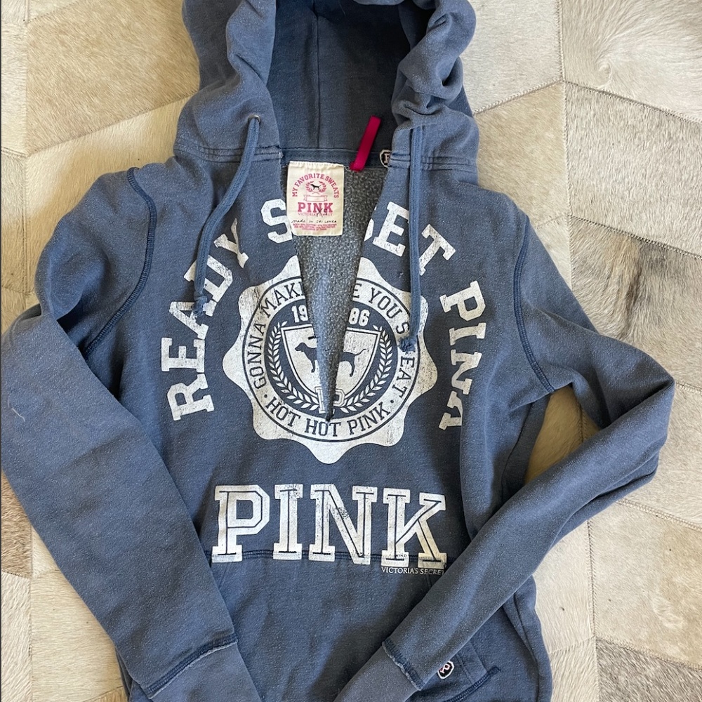 Victoria's Secret PINK V-Neck Hoodie - Picture 1 of 2